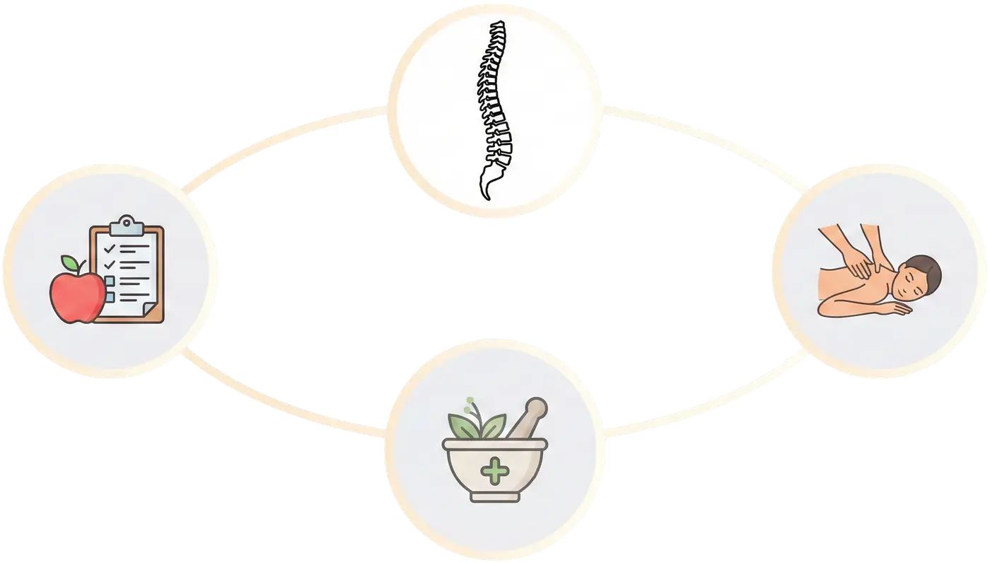 Practitioner supporting a patient at Cornerstone Clinic